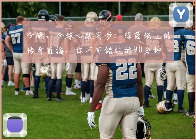 今晚,全球心跳同步:绿茵场上的传奇直播,你不可错过的90分钟